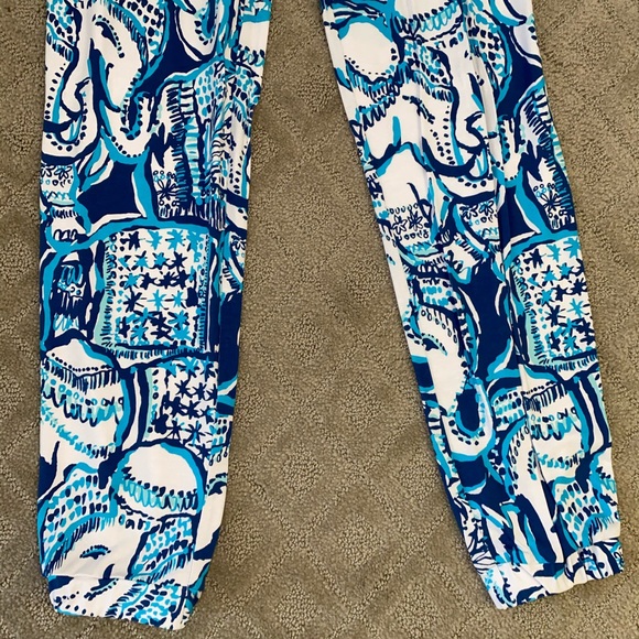 Lilly Pulitzer blue elephant jumpsuit XS - Picture 7 of 8